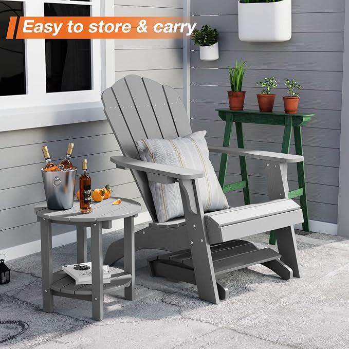 YEFU Adirondack Ottoman Set of 4, Adirondack Foot Rest, Patio Foot Rest - Image 8