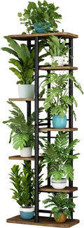 LINZINAR Plant Stand 7 Tier 8 Potted Multiple Flower Pot Holder Shelf Indoor by LINZINAR