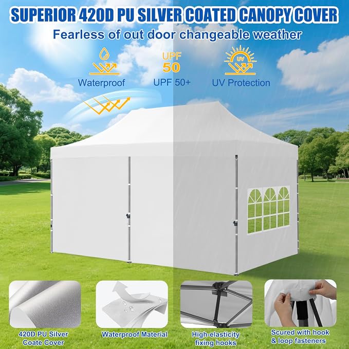 Yesker 10x20 Pop Up Canopy Tent - Image 3