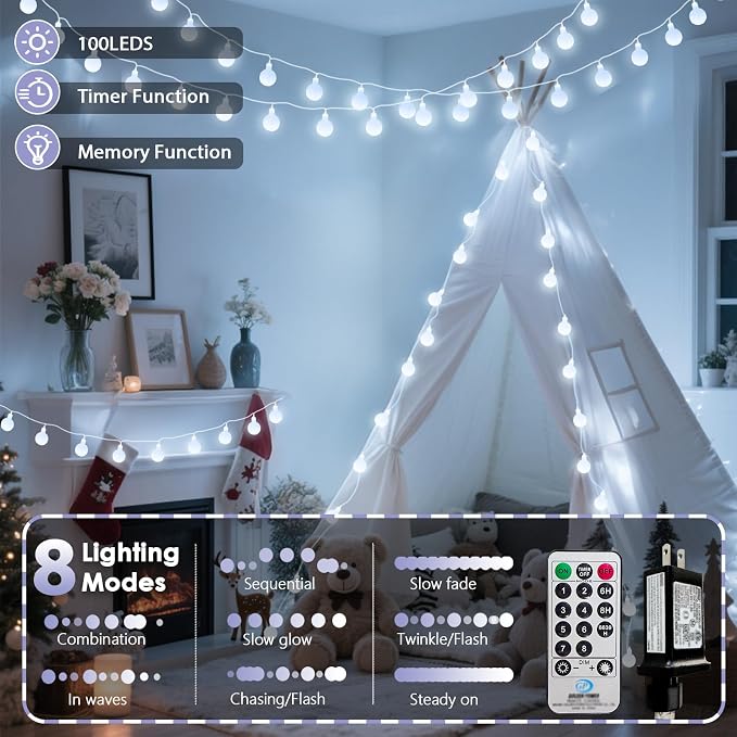 100LED Connectable String Lights Indoor Outdoor - Image 7