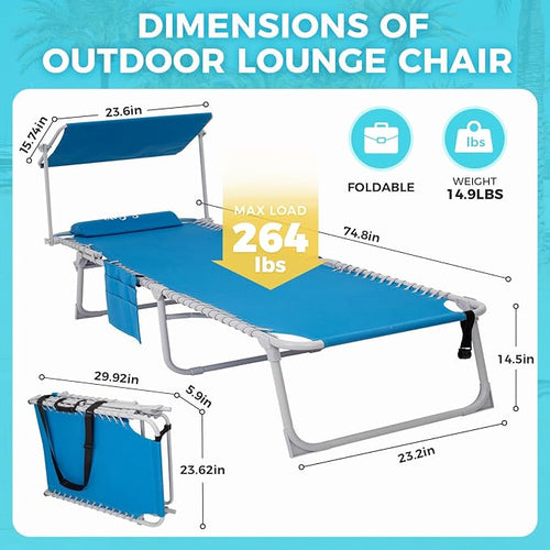 #WEJOY Folding Lounge Chair - Image 2