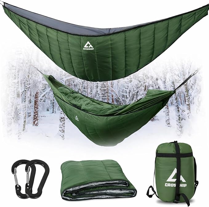 Hammock Underquilt for Camping Hammock, Full Length Camping Quilt for by CROSSHIP
