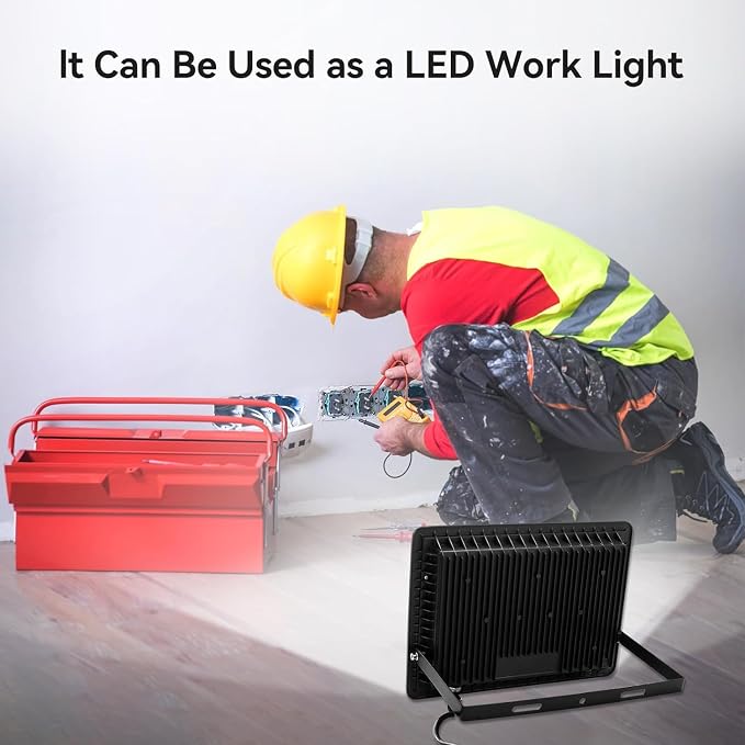 4Pack-150W LED Flood Light Outdoor, 16500lm LED Work Light - Image 5