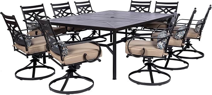 Hanover Montclair 11-Piece Patio Dining Set by Hanover