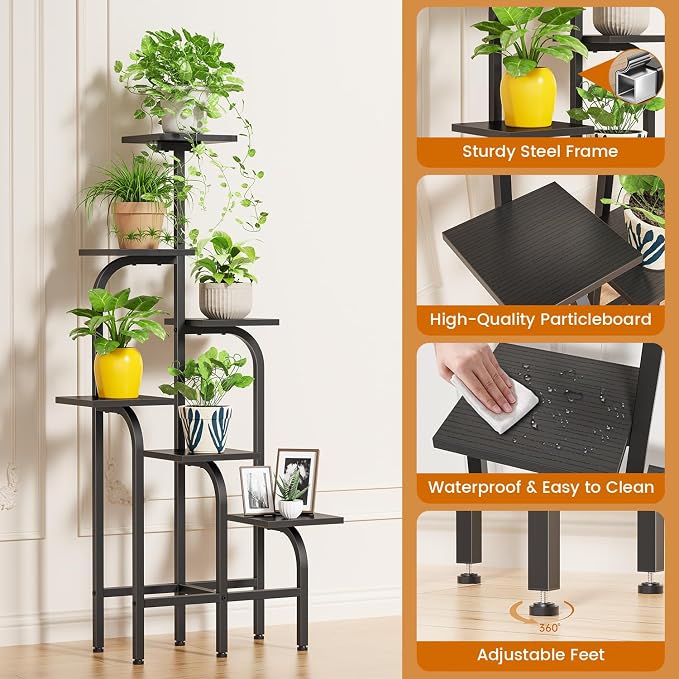 6 Tier Plant Stand Indoor, Plant Shelf - Image 5