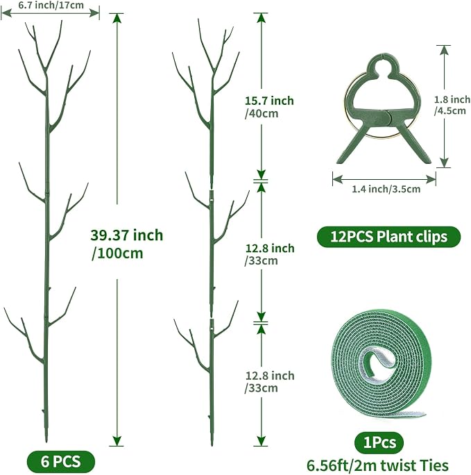 12 Pack Plant Support Stakes, Plant Stakes - Image 2