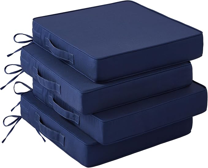 Patio Chair Cushions, Waterproof Outdoor Cushions by IASEAHK
