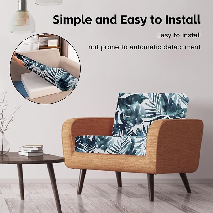 12Pcs Outdoor Cushion Covers, Patio Cushion Covers, Stretch Elastic Slipcovers - Image 5