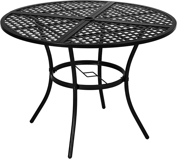 VINGLI 42" Round Outdoor Dining Table - Image 7