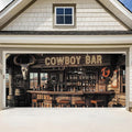 ANNA QUEEN Cowboy Bar Garage Door Banner 6x13FT, Western Saloon Bar Garage Door by ANNAQUEEN