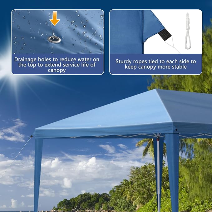 Outvita 10x30ft Ez Pop Up Outdoor Canopy Tent, Portable Commercial Instant Tent - Image 5