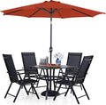 PHI VILLA Outdoor Patio Dining Set by PHIVILLAThepioneerofcomfortablehouseholdsupplies