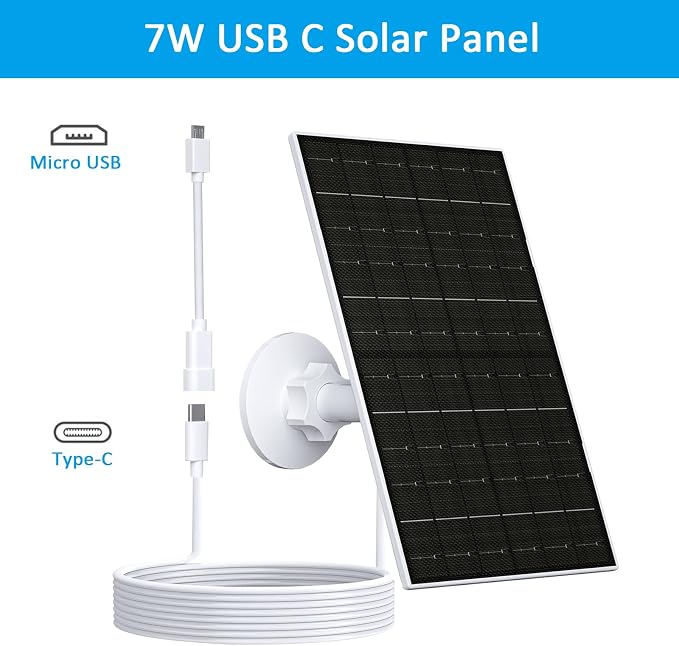 Zivif 7W Solar Panel for Arlo Essential 2K, Essential XL Spotlight Cameras - Image 2