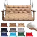 Swing Replacement Cushions for Outdoor: 2-3 Seater Waterproof Porch Bench by QLWYKJP