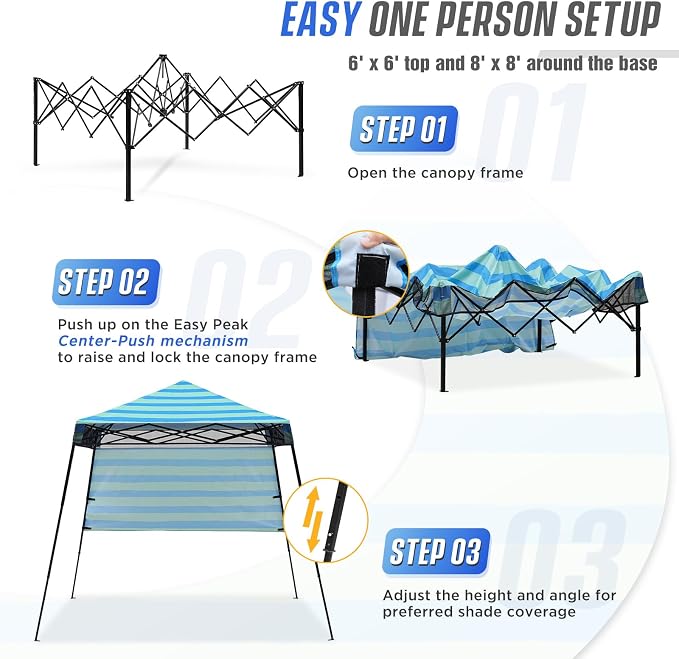 EAGLE PEAK 8x8 Pop Up Canopy Tent - Image 2
