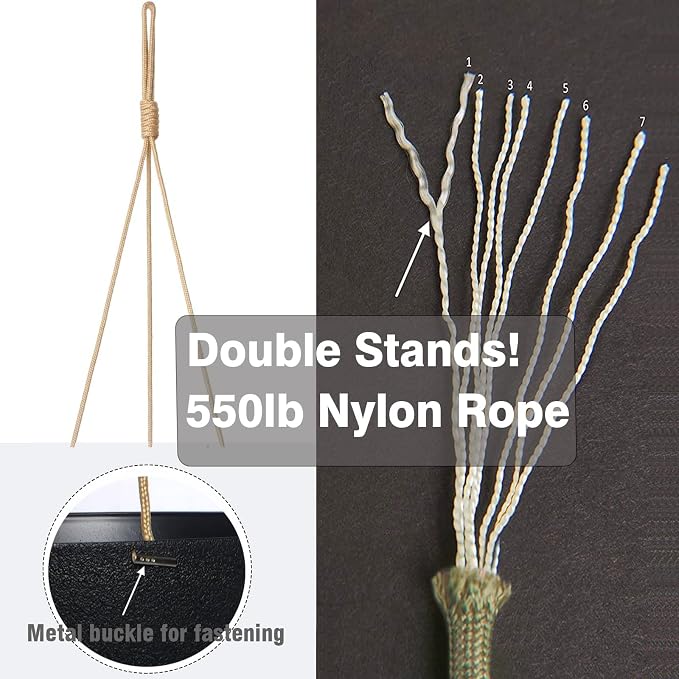 13 Inch 2 Pack Large Hanging Planters - Image 5