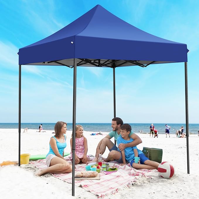 COBIZI 6.6x6.6 Pop up Canopy Tent Heavy Duty Without Sidewalls, Easy Set-up - Image 8