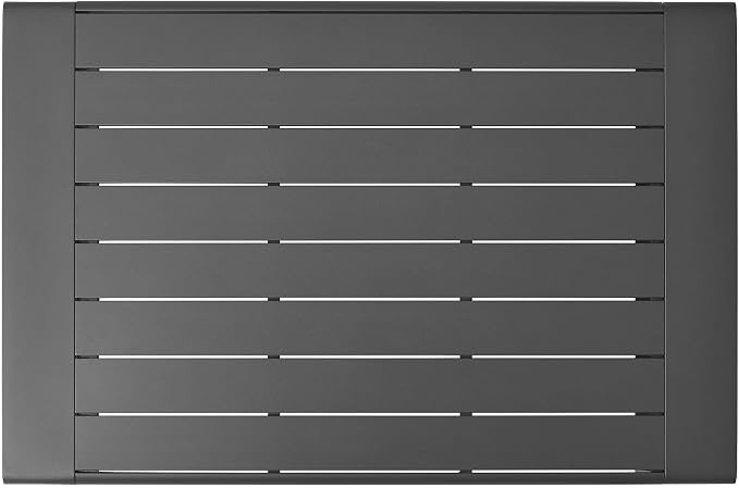Modway Lirienne Aluminum Outdoor Coffee Table in Gray - Image 8
