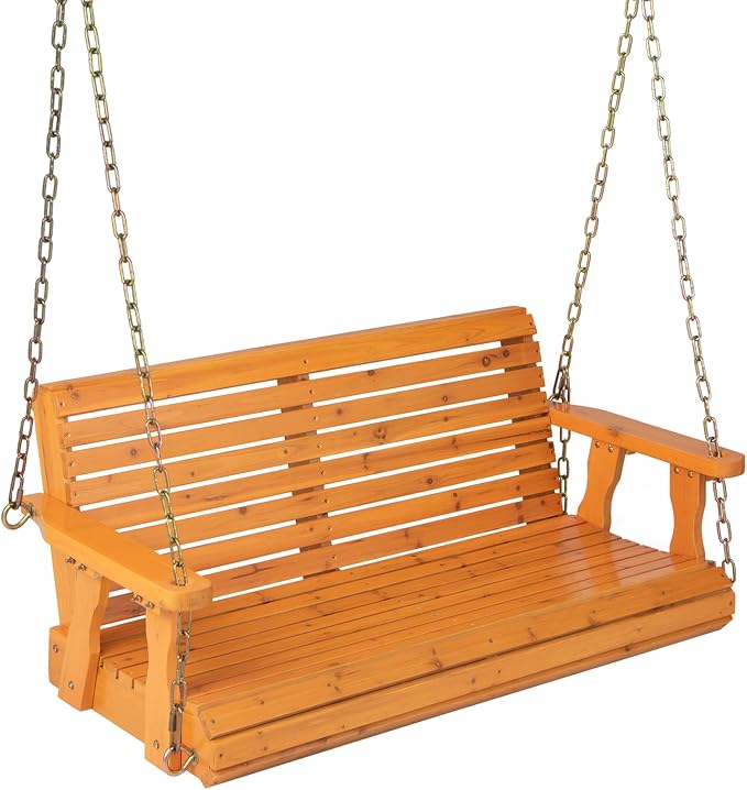 Giantex Wooden Porch Swing 2 Seat by Giantex