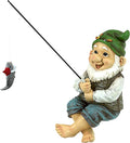 Design Toscano Ziggy with Fishing Pole Garden Gnome Indoor/Outdoor Shelf Sitter by DesignToscano