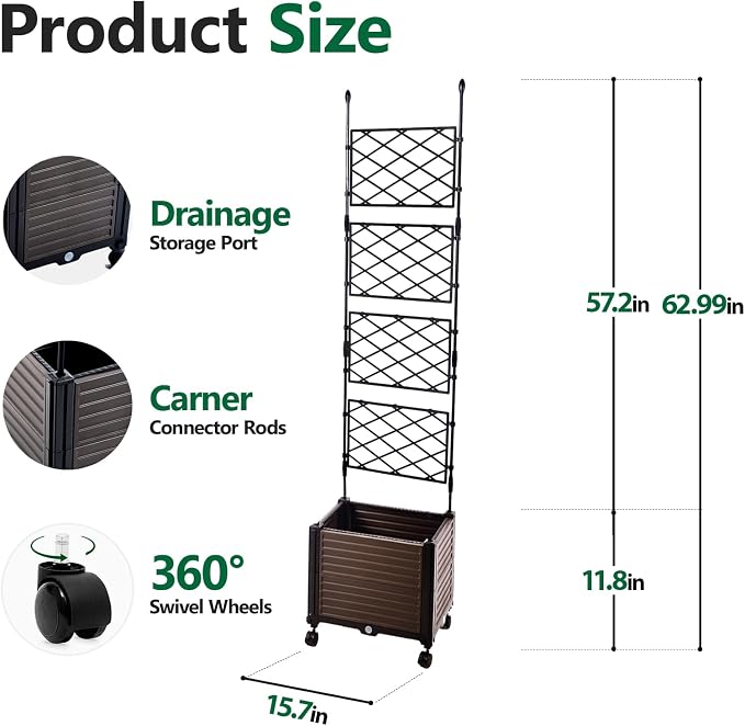 WESOCES 3-Tier Vertical Plant Stand - Image 2