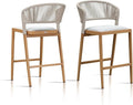 PURPLE LEAF Counter Height Bar Stool Set of 2 Outdoor Counter Stool by PURPLELEAF