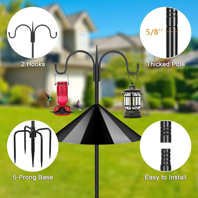 FEED GARDEN Heavy Duty Bird Feeder Pole - Image 2