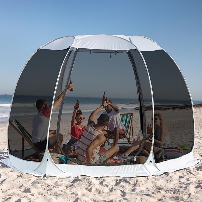 Alvantor® Screen House Gazebo, Pop Up Igloo Screened Canopy Tent - Image 9
