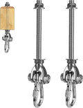 2 Heavy Duty Swing Hangers 180° Stainless Steel Swing Hooks 800LBS Capacity by Dakzhou
