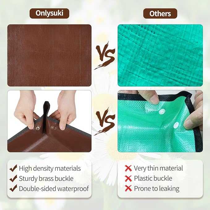 26.8"X26.8" Repotting Mat for House Plants Transplanting Control Mess, Foldable - Image 5