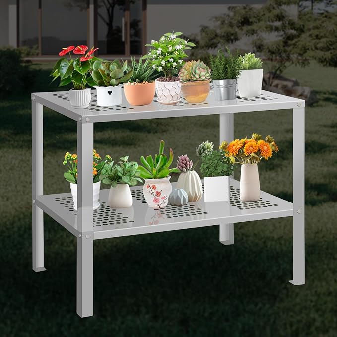 Greenhouse Potting Bench 42" D x 24" W x 32" H, Garden Workstation Work Bench - Image 2