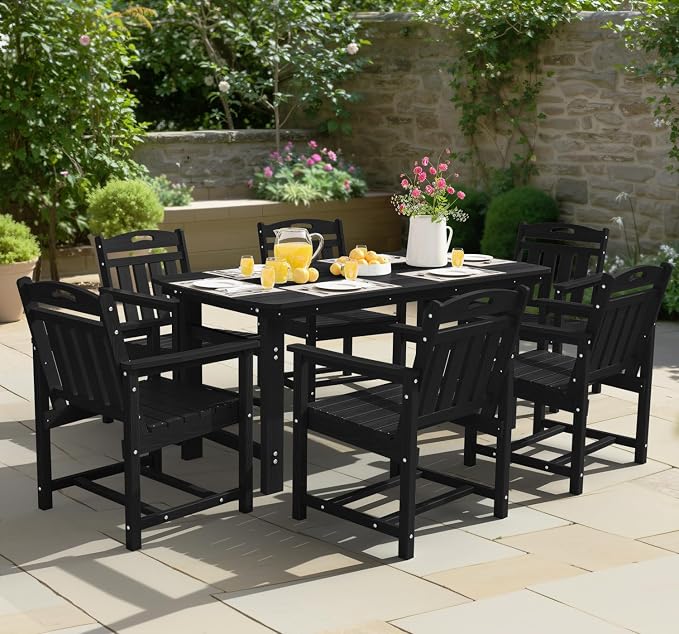 Ciokea Outdoor Patio Dining Chair, HDPE Porch Chairs - Image 8