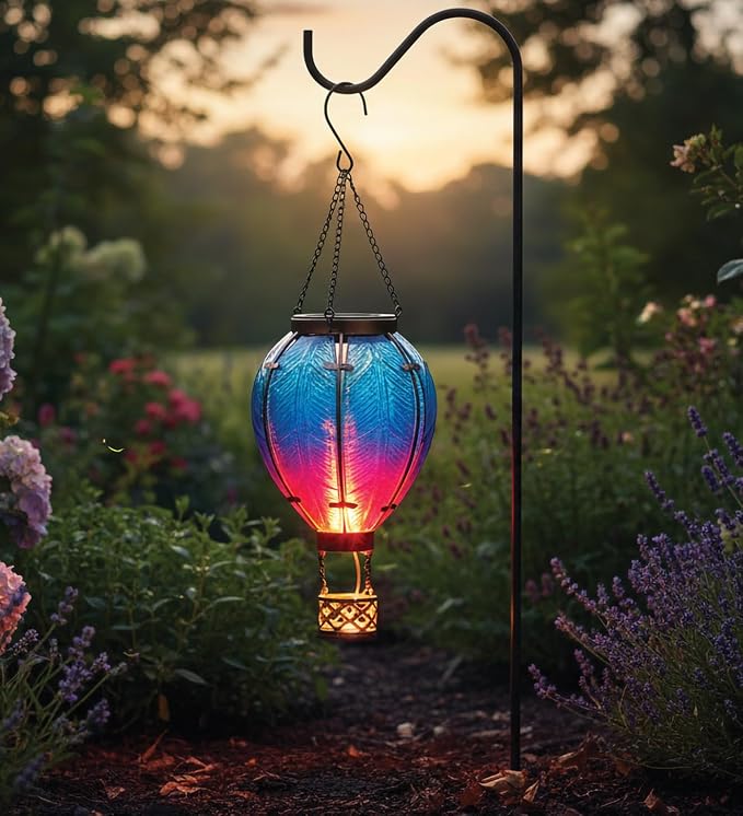 Regal Art & Gift Hot Air Balloon Solar Lantern – Hanging Solar-Powered LED - Image 6