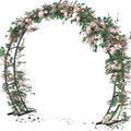 Queension Metal Wedding Arch | for Ceremony Party Decoration 8Ft Wide 7Ft High by Queension