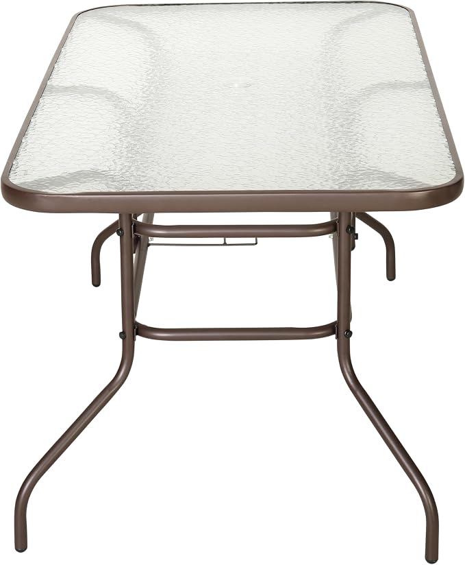 Flash Furniture Tory 31.5" x 55" Rectangular Tempered Glass Metal Table - Image 6