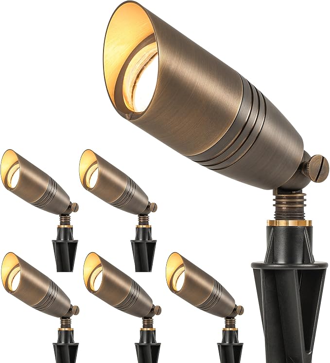 LUTEC Solid Brass Low Voltage Landscape Lighting, 12V Heavy Duty Waterproof by LUTEC
