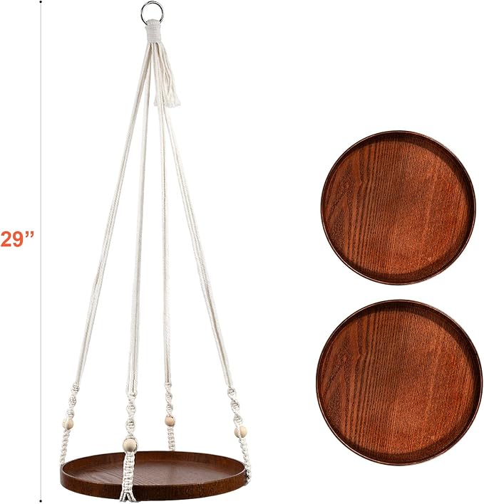 E-Know Macrame Plant Hanger - Image 4