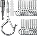 24 PCS Q-Hanger Hooks, Screw Hooks by FSAH