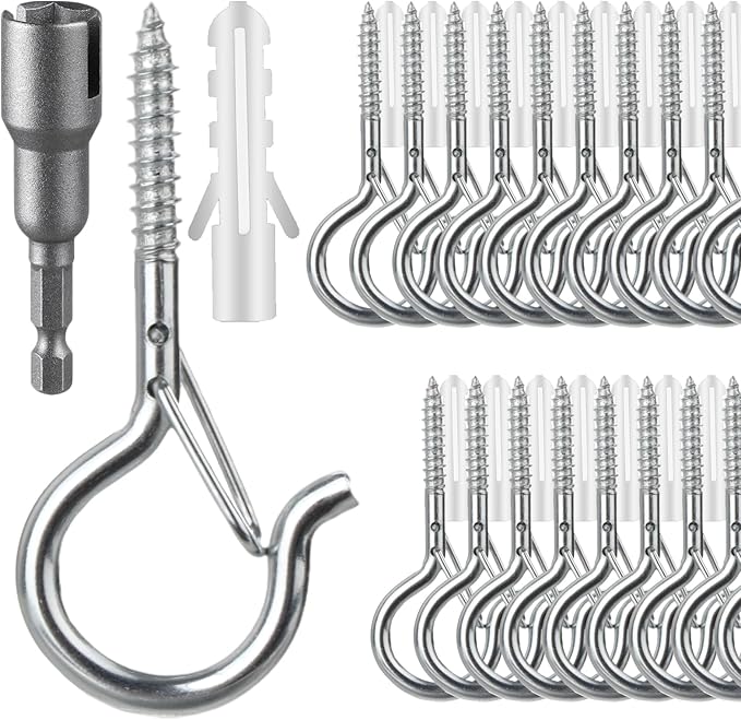 36 PCS Q-Hanger Hooks, Screw Hooks by FSAH