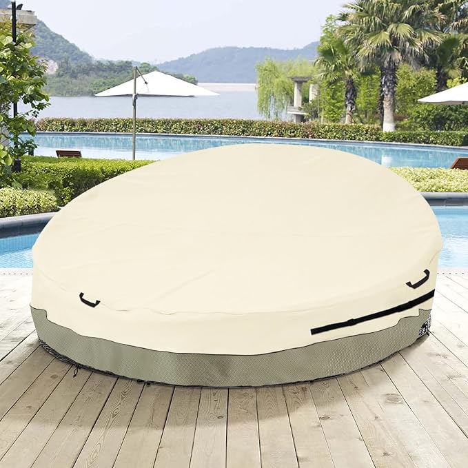Bitubi 88 Inch Heavy Duty Waterproof Outdoor Daybed Cover - Image 6