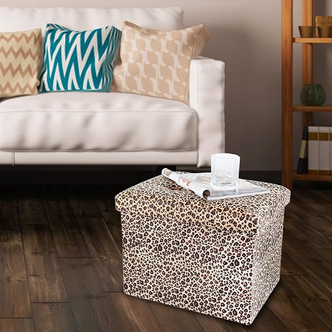 ALASDO Ottoman Storage Ottoman Footrest Stool Small Ottoman - Image 7