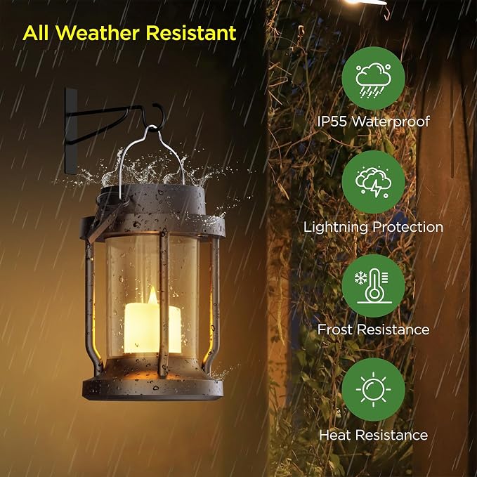Solar Lantern Outdoor Indoor Use – Hanging Solar Lights - Image 3