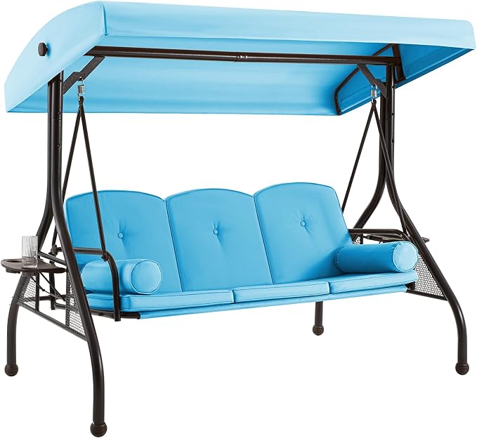 GYUTEI 3-Seat Outdoor Patio Swing by GYUTEI
