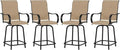 Patio Swivel Bar Stools Set of 4 by VonzoyHome