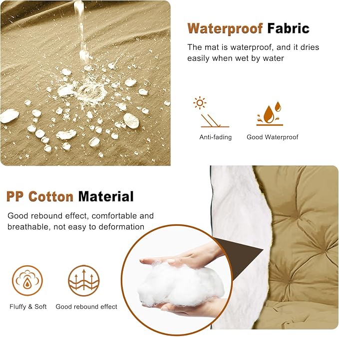 2-3 Seat Swing Replacement Cushion, Outdoor Bench Cushions - Image 3