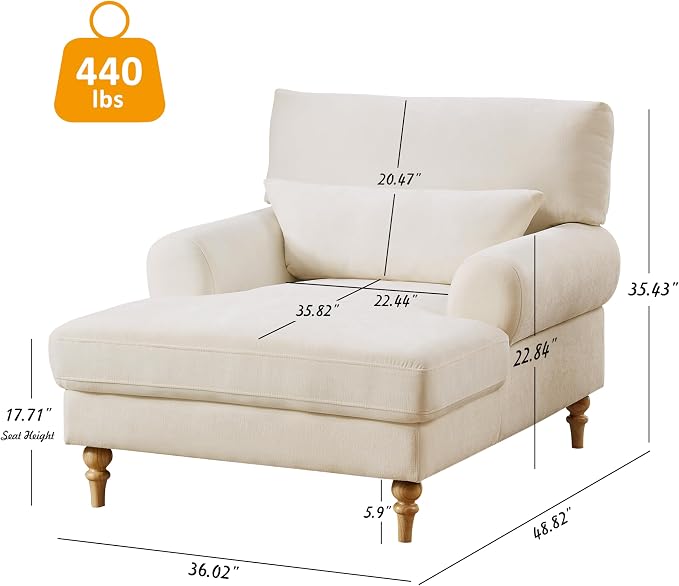 Modern Chaise Lounge Chair - Image 2