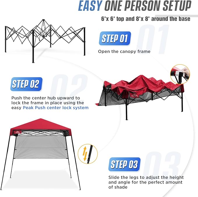 EAGLE PEAK 8x8 Pop Up Canopy Tent - Image 6