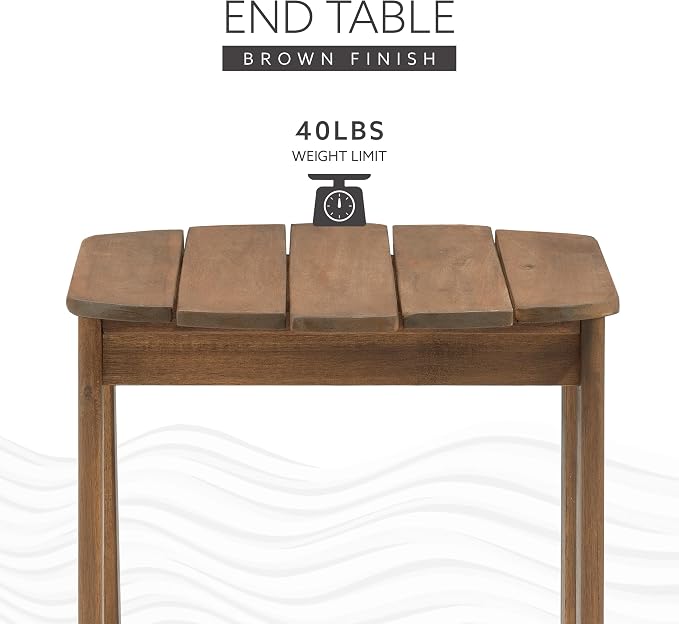 Linon Adirondack End, Teak Table - Image 11