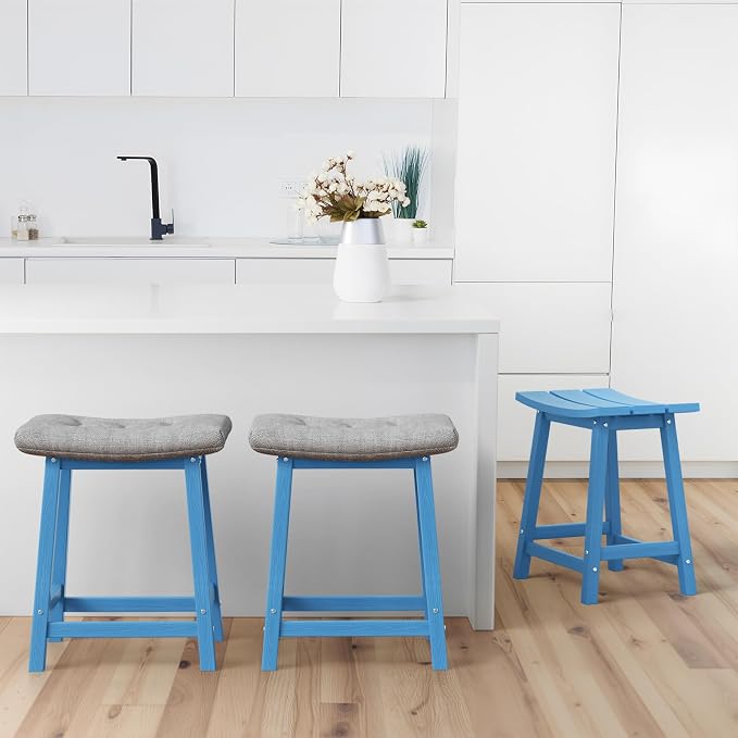 Ciokea 2 Set 24" Outdoor Bar Stools - Image 9