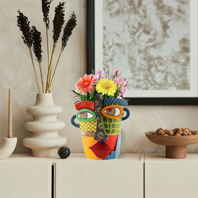TOZLU Picasso Brutalist Abstract Beauty Flower Pot Ornaments Head Planter Pots - Image 5